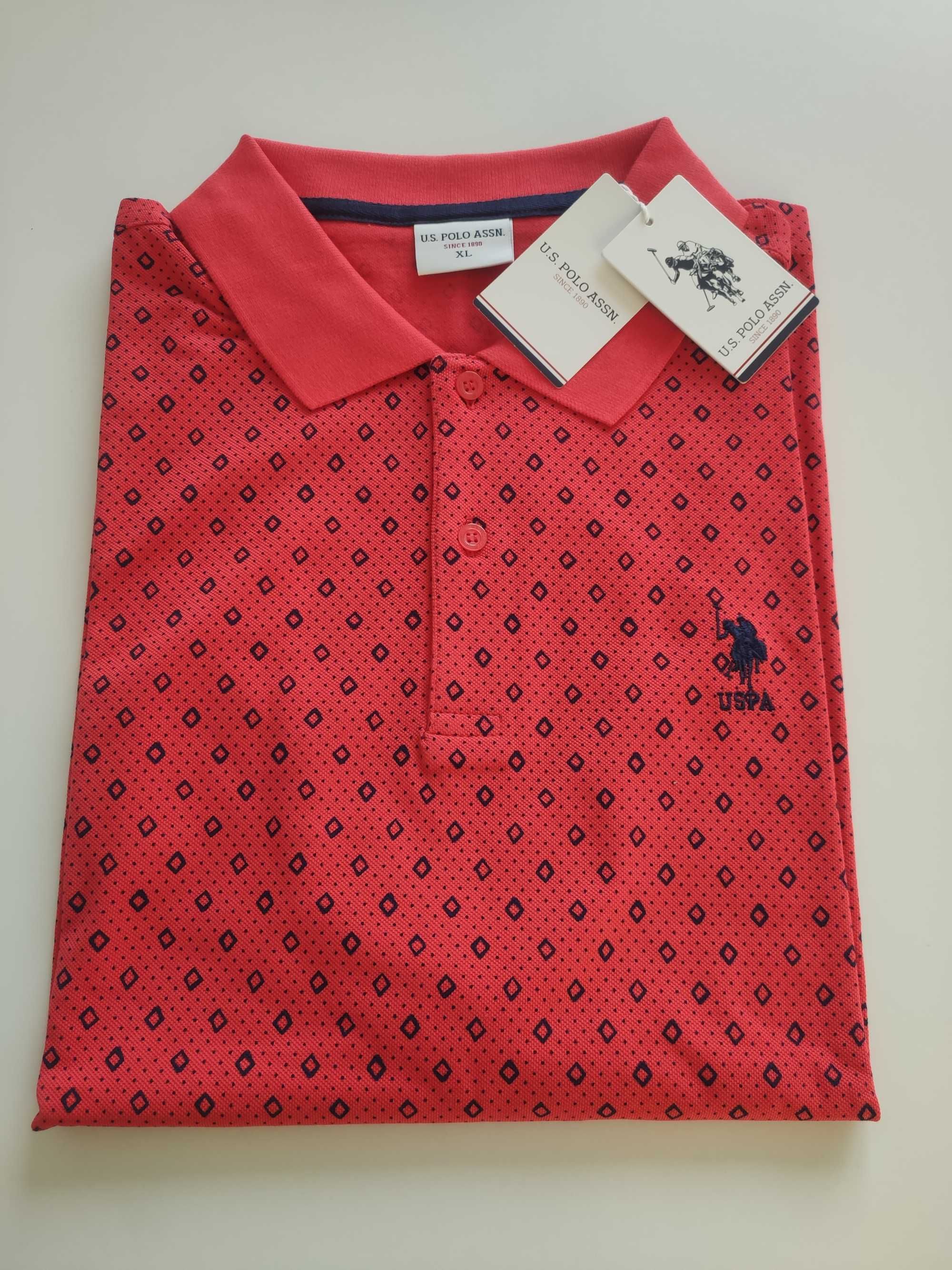 U.S. Polo Assn. Оригинална мъжка тениска М , 2 МОДЕЛА