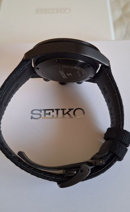Ceas Seiko Speedtimer Black Series SSC923P1, full set