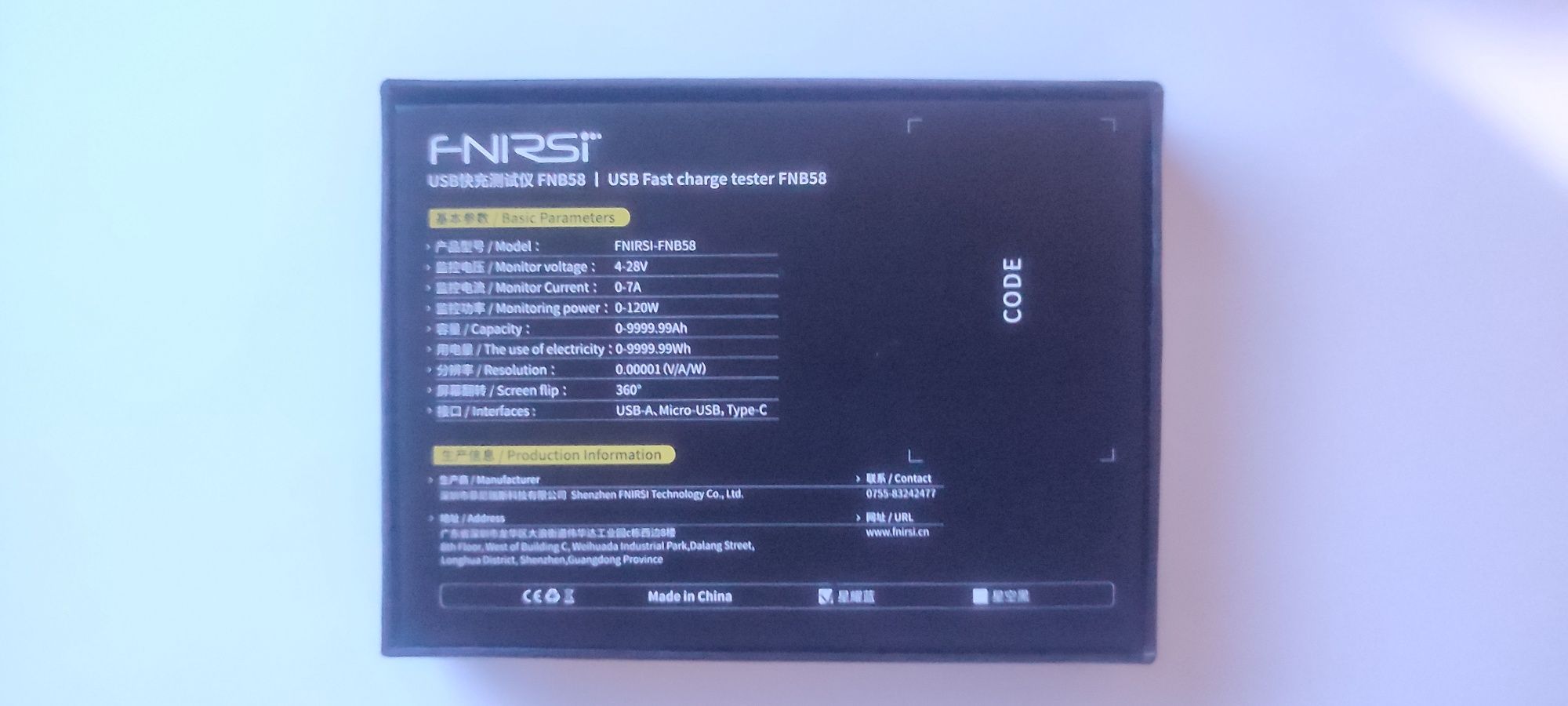 USB-тестер Fnirsi FNB58.Проверка зарядка,кабелей.