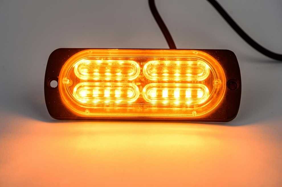 20 LED Аварийна Лампа За Пътна Помощ Жълта Блиц Мигаща Светлина 12-24V