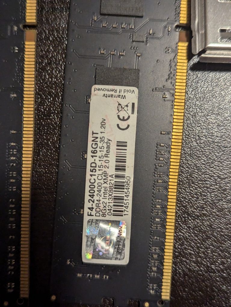 Комплект i7-7700k + m.board +  1050ti + 166gb ram