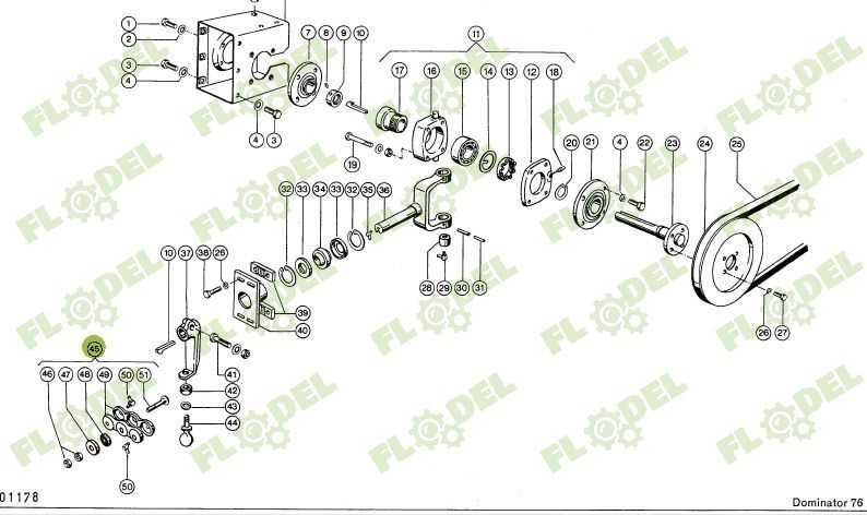 Lagar complet combina CLAAS MERCATOR  108x40mm 610369