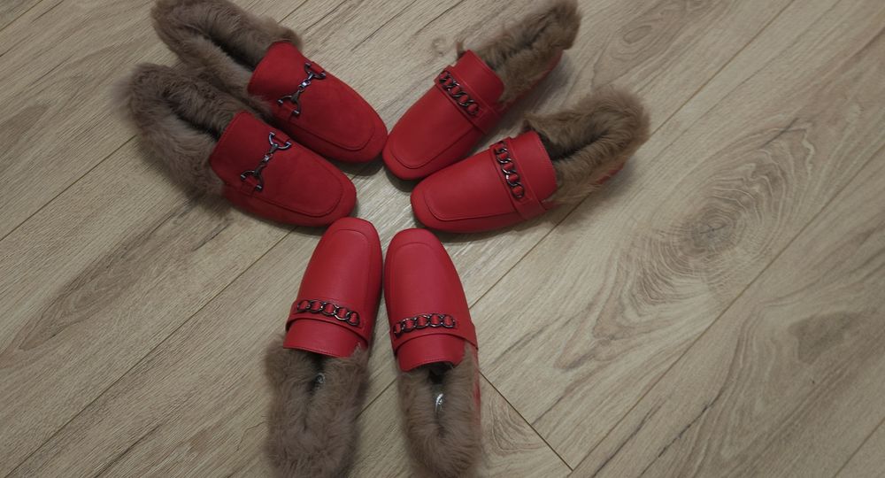 Мокасини с естествен косъм последни 3 броя