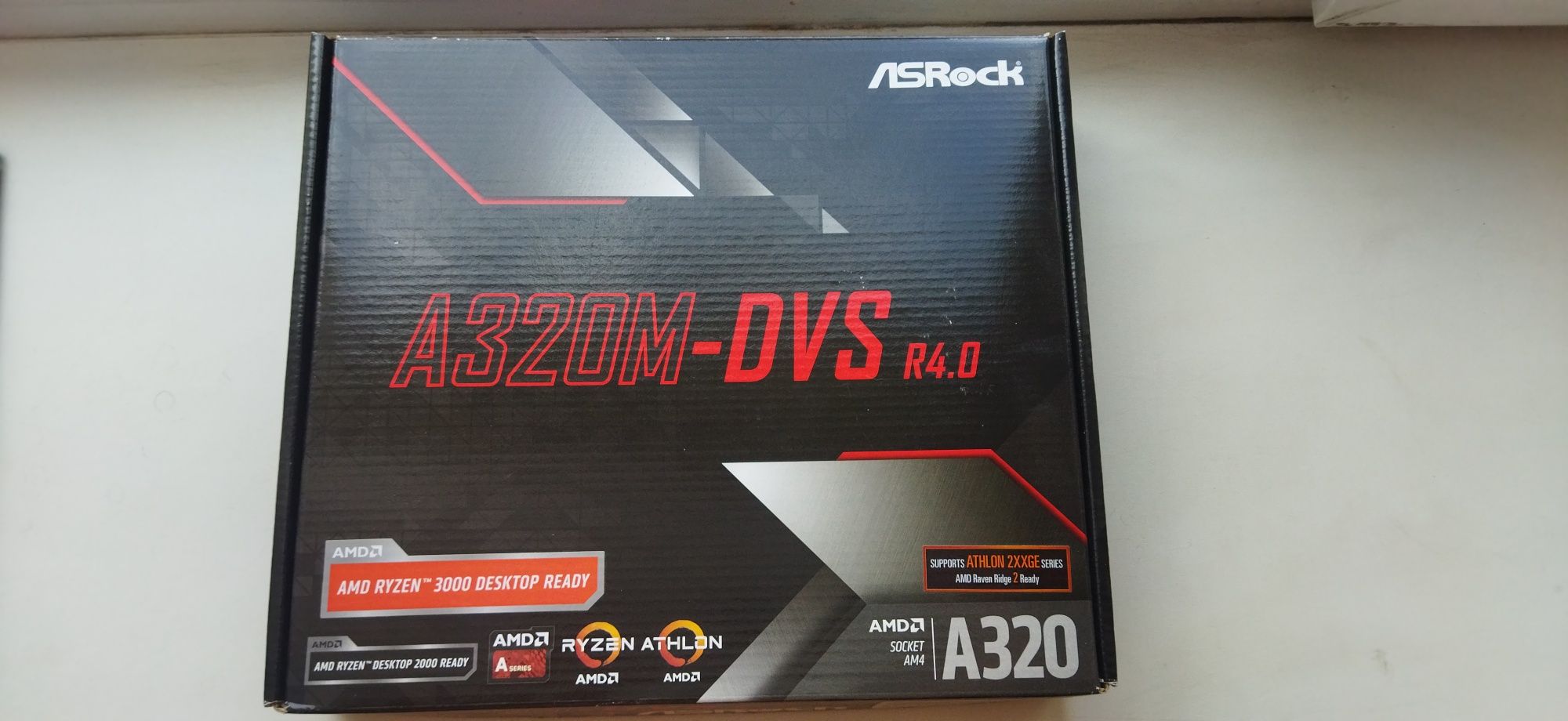 Процессор AMD Ryzen 3 2200g + материнская плата Asrock A320m-DVS R4.0