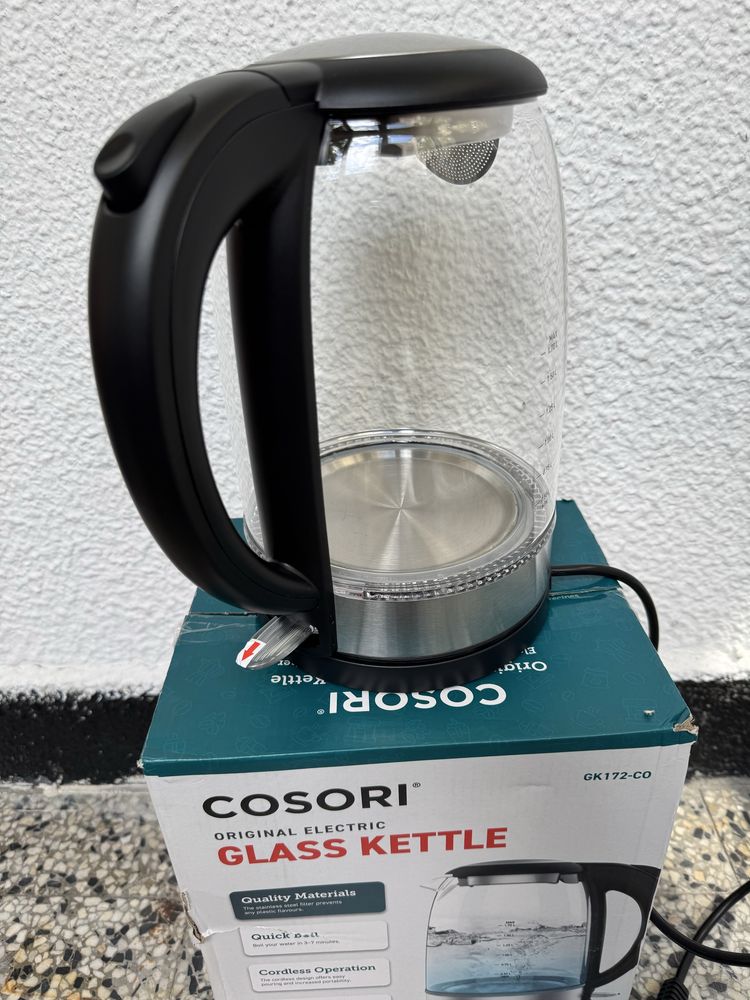 Електрическа Стъклена Кана Cosori GK172-CO , 1.7л, 1500W, LED!