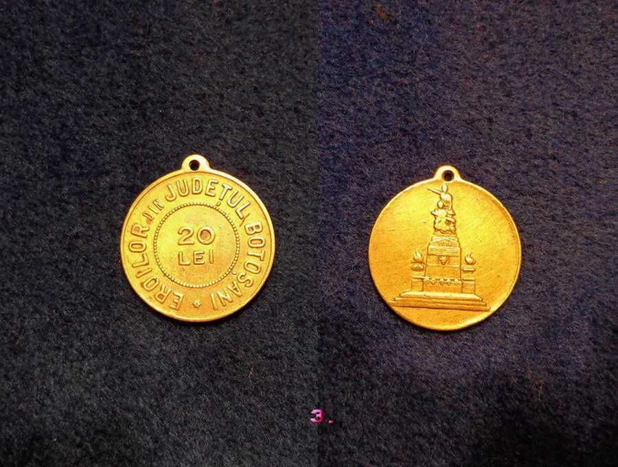 JETON-Medalion-Medalie-REGALISTE-Decoratie-militar WWI si II-Sport-RPR