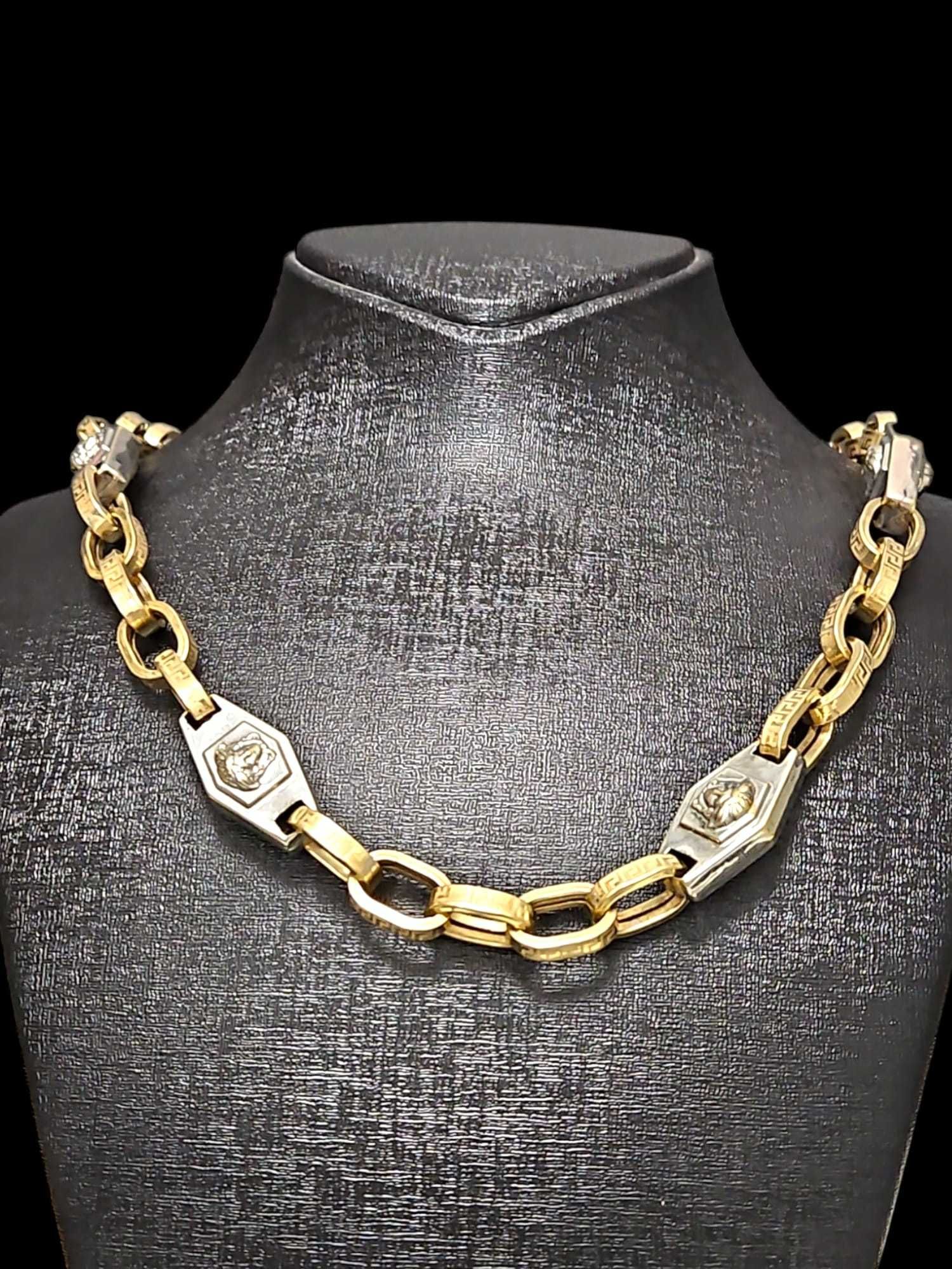 Lanț bărbătesc aur 14K, 55.13g – cap Medusa / Amanet Tulcea