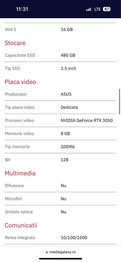 Pc Gaming RTX 3050 I9-11900 nou nout!