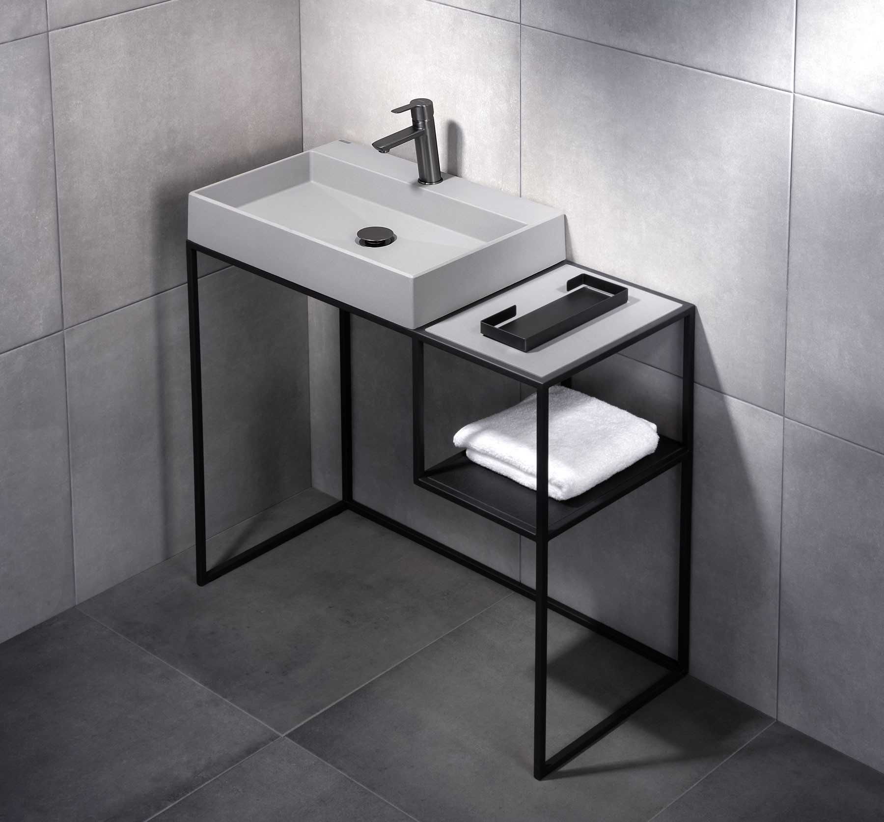 Титаниев стоящ смесител за мивка за Баня мл Arnika Titanium S BQA_D20M