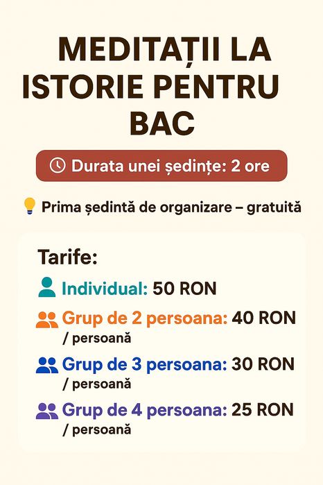Bac la istorie fara griji