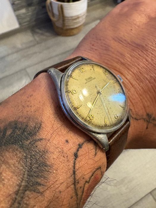 Ceas DOXA Jumbo Antimagnetique anii ‘40-‘50, mecanic, revizie recenta