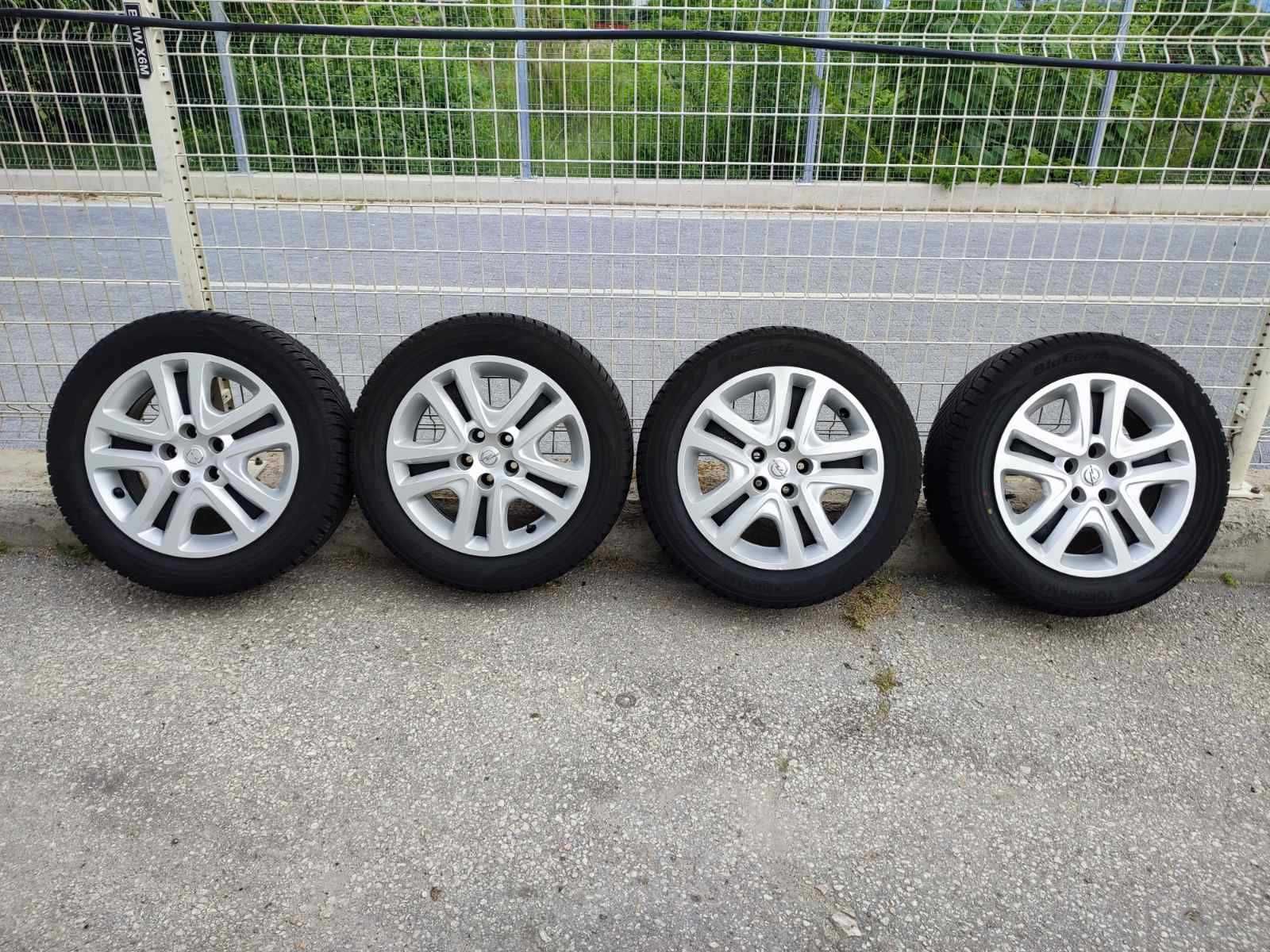 268 - 4бр. Стоманени джанти + тасове 16'' 5x115 с гуми 205/55R16 Opel