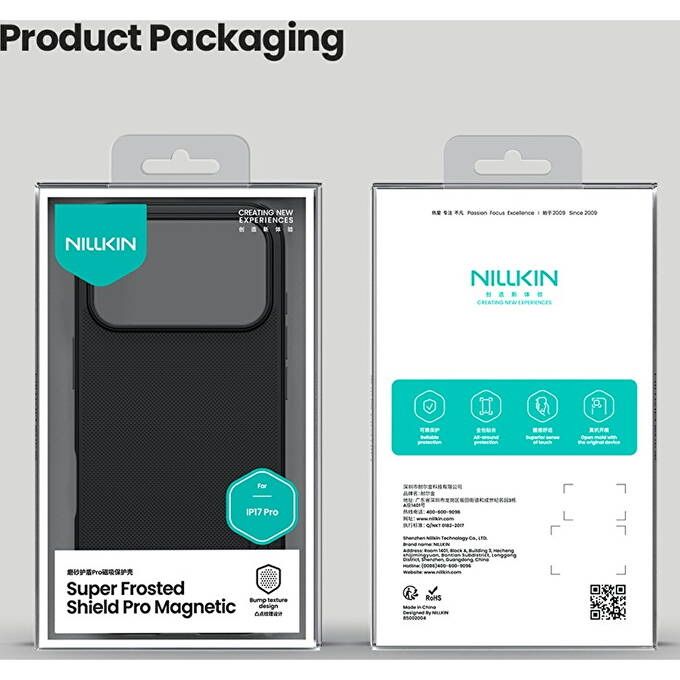 Husa iphone 17 pro 16 pro Tactical Nillkin frosted Magsafe black