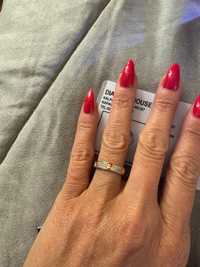 Златен пръстен с диаманти/нов Cartier 54 размер