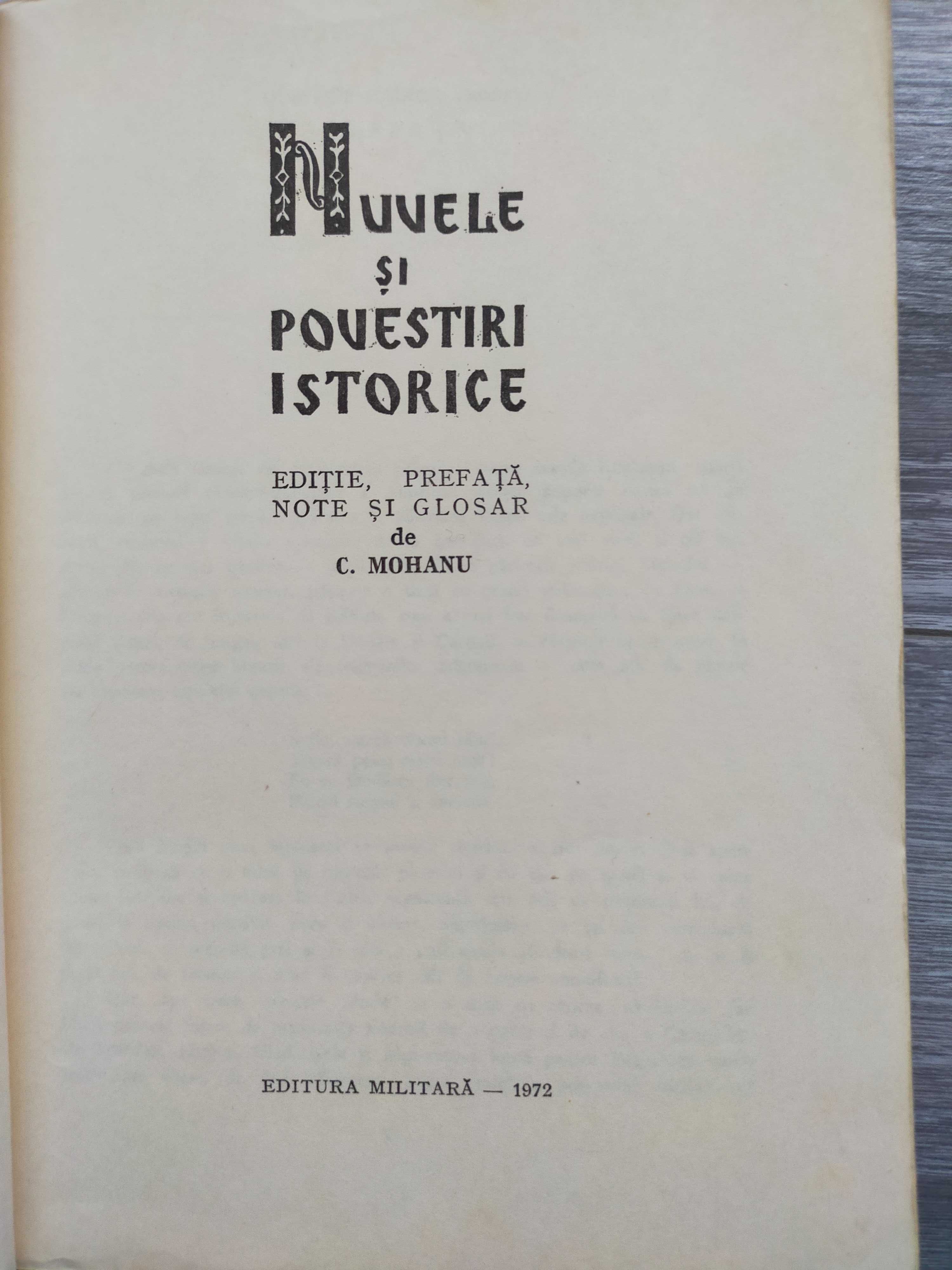 Nuvele și Povestiri Istorice '72