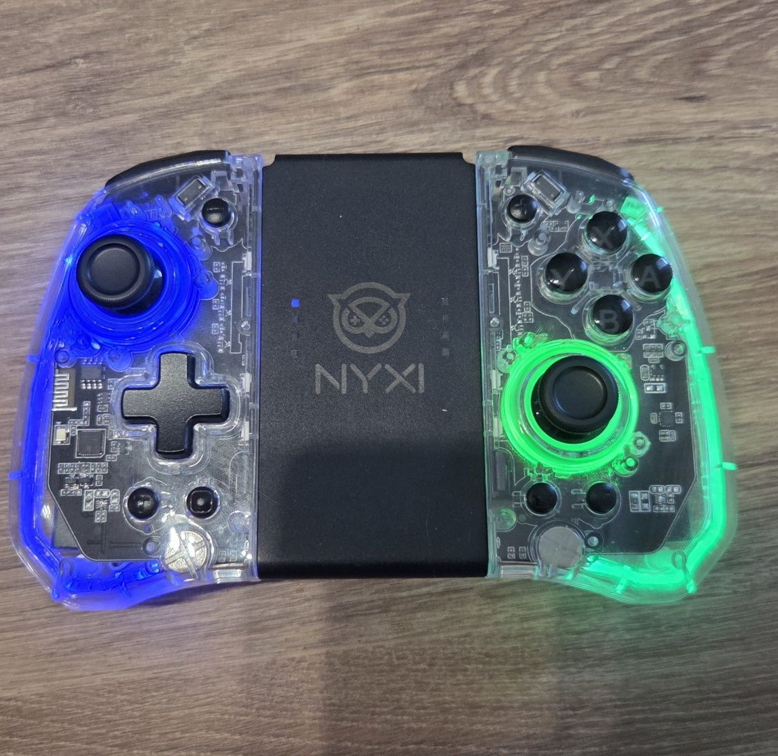 NYXI Hyperion Transparent Style Wireless Joy-pad - 8 Color LED