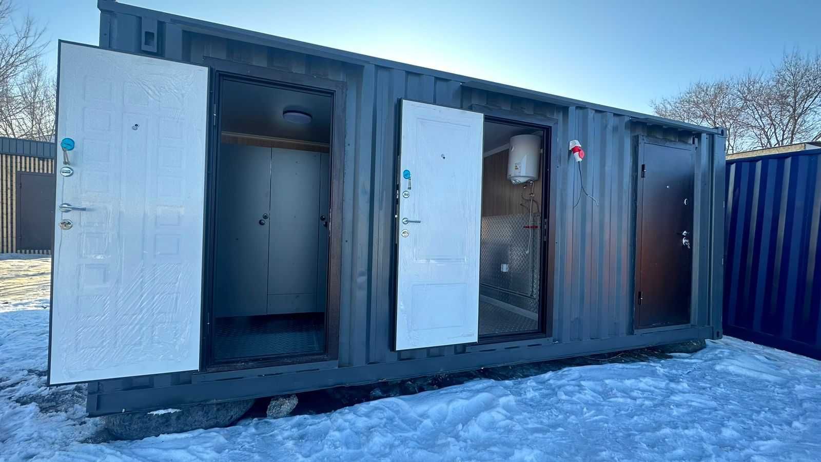 Модульный туалет из металлоконструкции