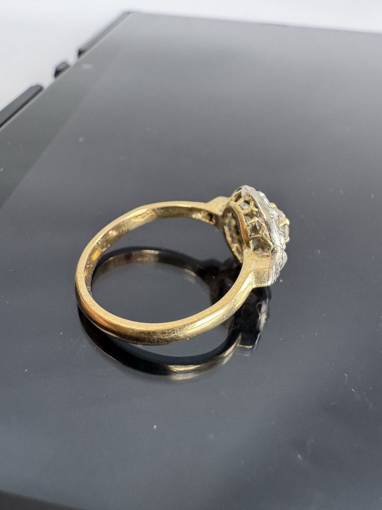Inel din aur 18 k si diamante