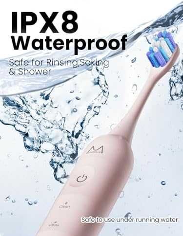 Нова Sonic електрическа четка за зъби 48k VPM 180 дни батерия 5 режима