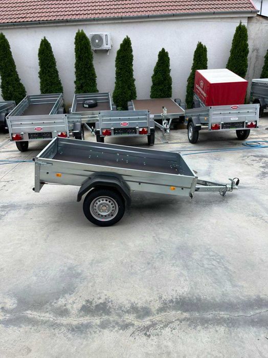 Remorca auto 200x108x27 mono ax 750 kg cu obloane