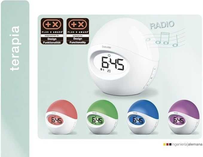 Будилник Beurer WL32 С RGB светлина за събуждане и радио