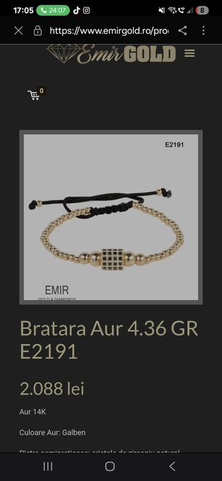 Brațara aur galben 14K
