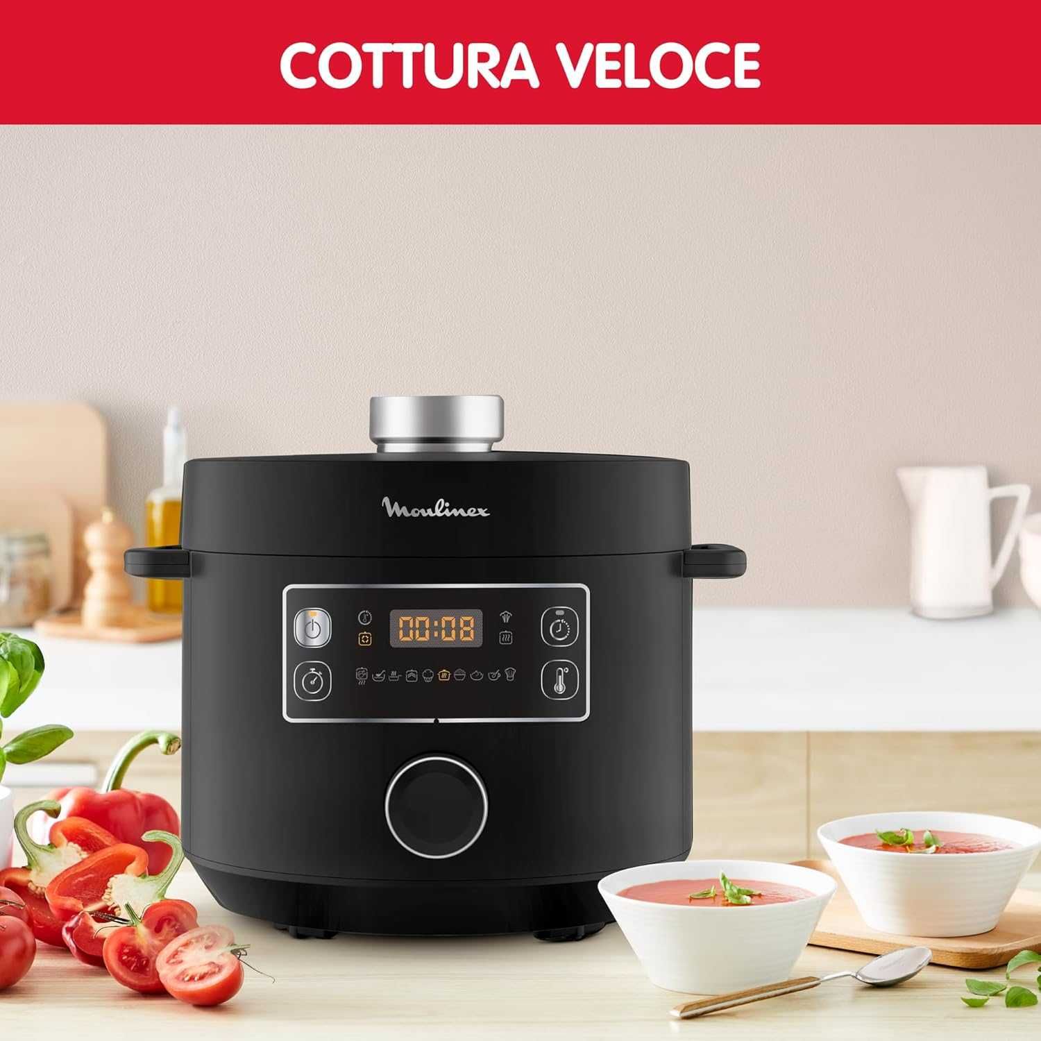 Мултикукър Moulinex Turbo Cuisine CE7548 1090W 10 автоматични програми