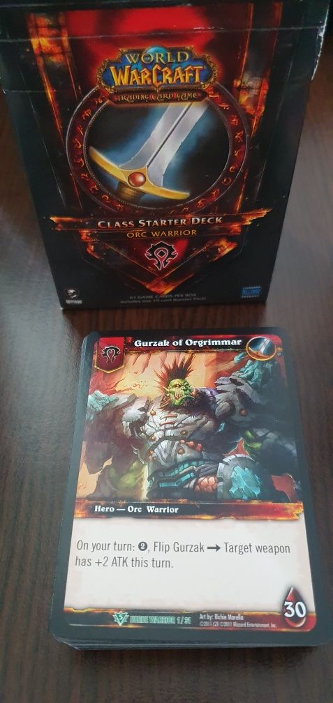 World of Warcraft trading card game WOW TCG Class starter