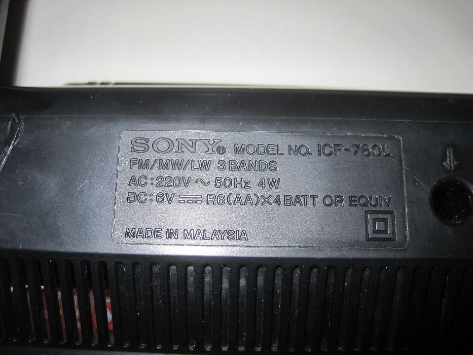 Sony ICF-760 L-3 band receiver -радиоприемник