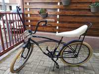 Bicicleta Pegas Cruiser Strada 1 Negru - șaua lungă, coarne înalte