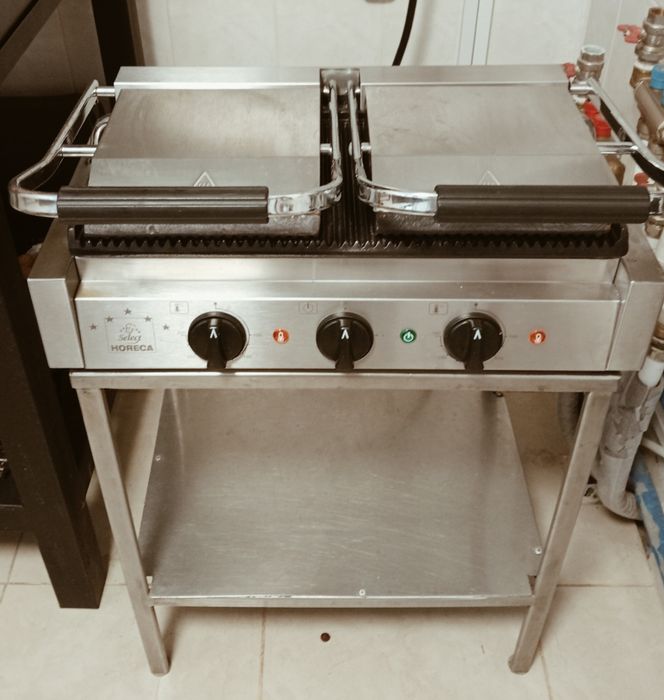 Grătar striat Horeca  nou cu 2 zone gratar controlabile