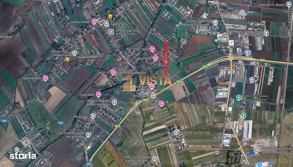 Teren intravilan 515 mp cu PUZ, Stupini, Brasov