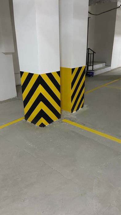 Разметка паркингов Дорожная разметка Отбойники