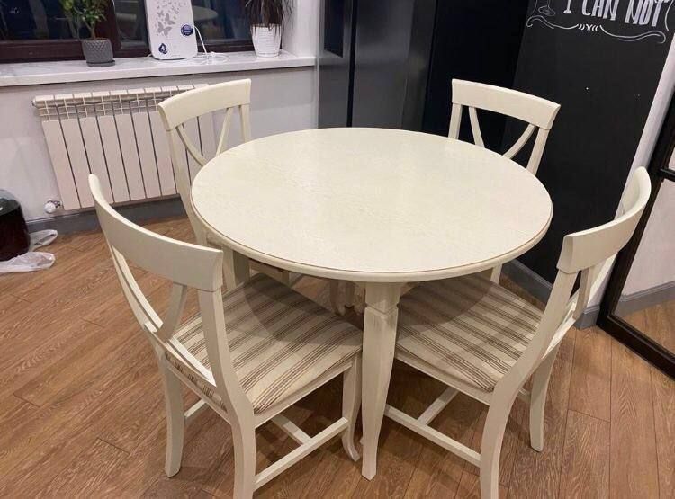 Кухонный стол раздвижной стулья новый комплект