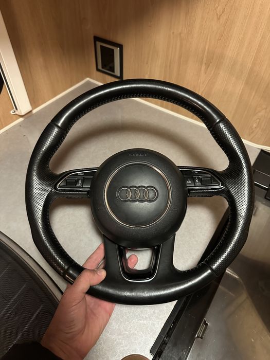 Volan audi a4 a6 q5 s line airbag rotund padele
