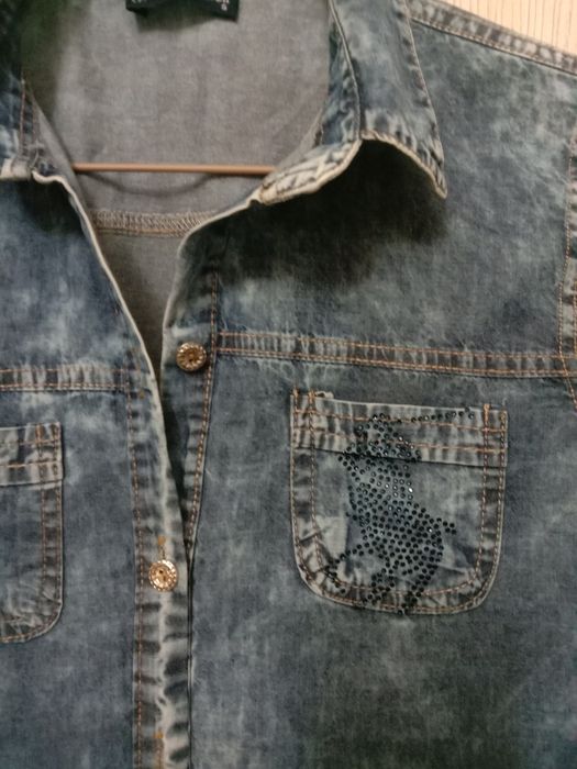 Джинсовая рубашка для девочек