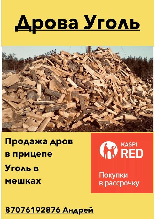 Дрова в прицепе.