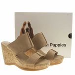 %ПРОМО% HUSH PUPPIES № 36 – Дамски кожени сандали "SUEDE WEDGE HEEL"