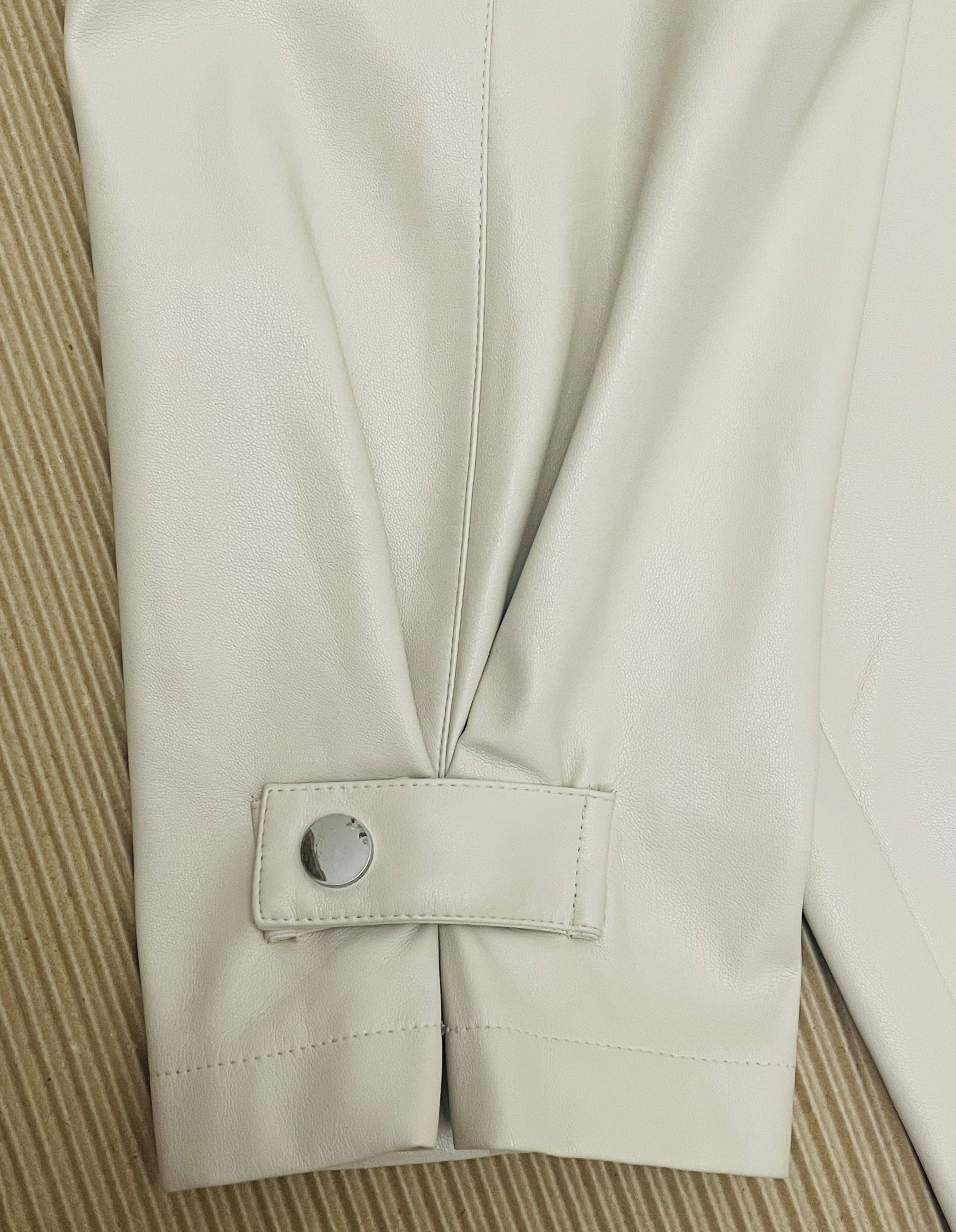 Zara дамски панталон еко кожа, p.XS/S