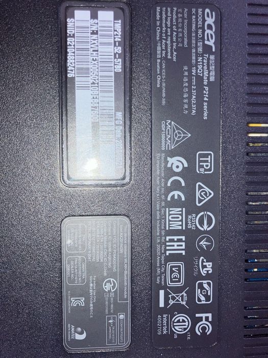 Laptop Acer Travelmate P 214 - defect pt piese