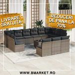 Set mobilier gradina/terasa canapea/Coltar cu perne si masa ROVIGO
