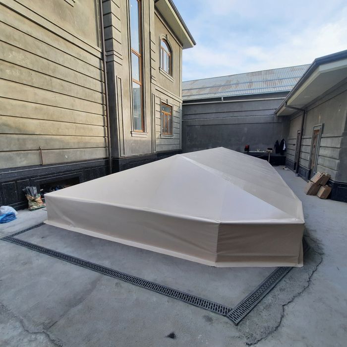 Бассен банер и баннер тент bassen baner banner tent установка киламиз