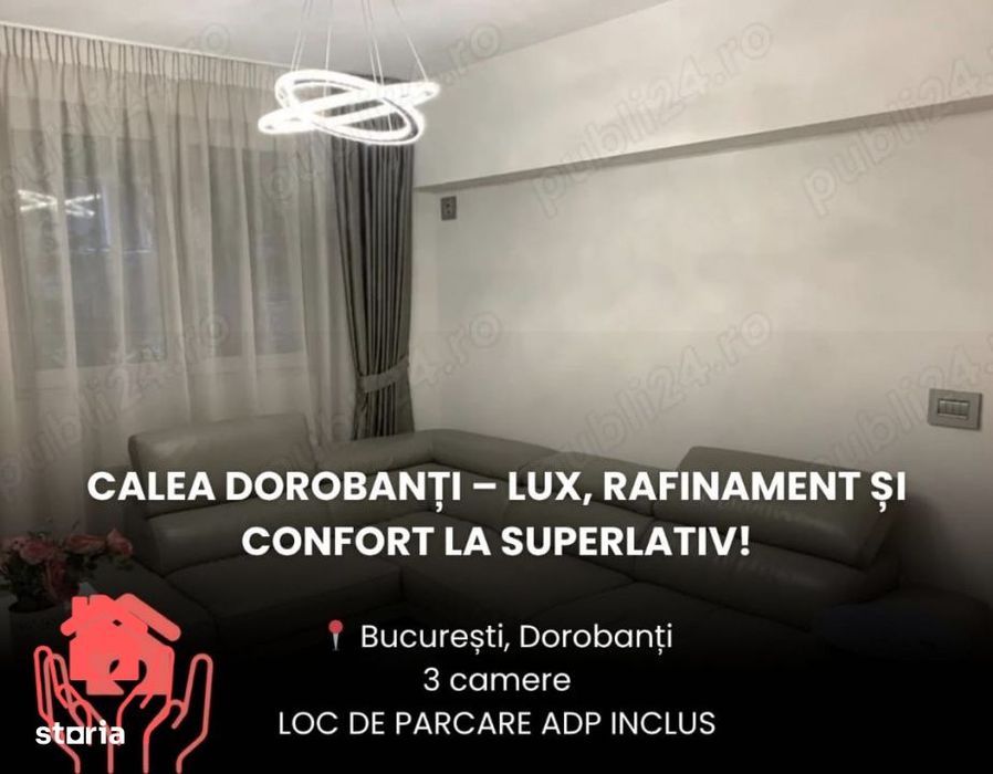 DOROBANTI (I.L. Caragiale)-3 camere, mobilier Rovere, amenajari luxury