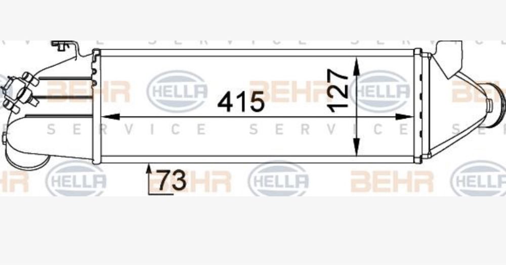 Intercooler Ford Transit 2000-2007