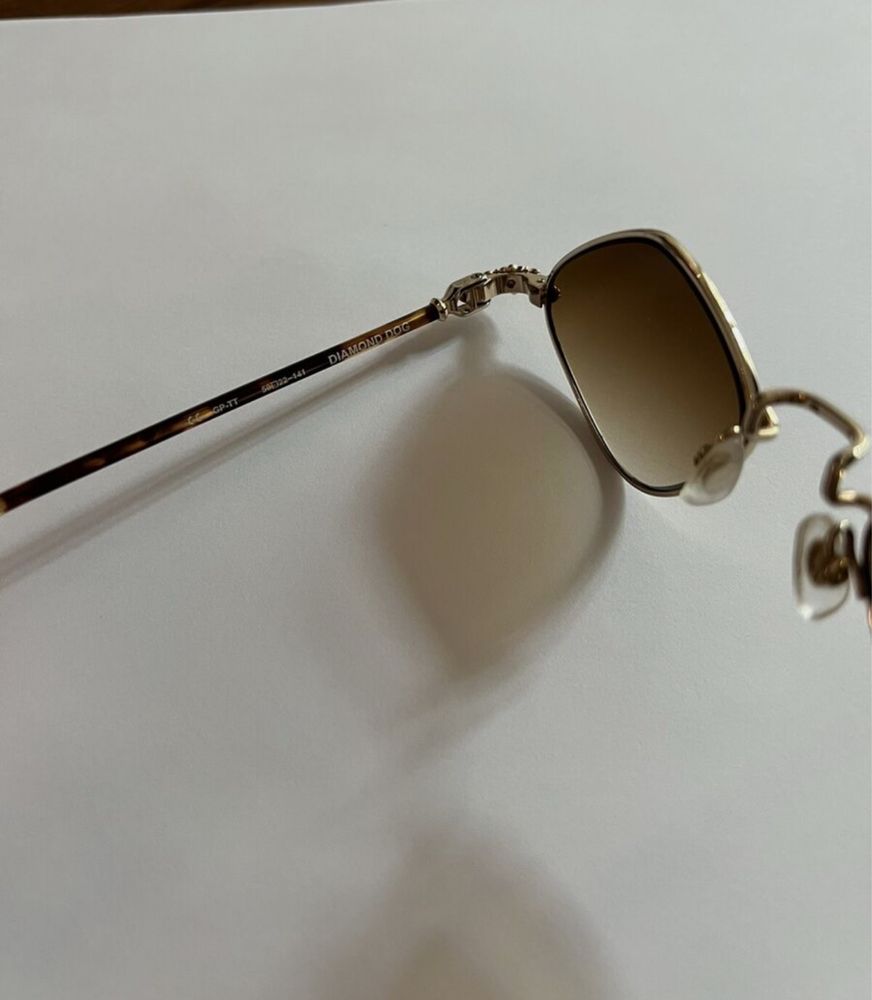 Chrome hearts очила dimond dog gold оригинал