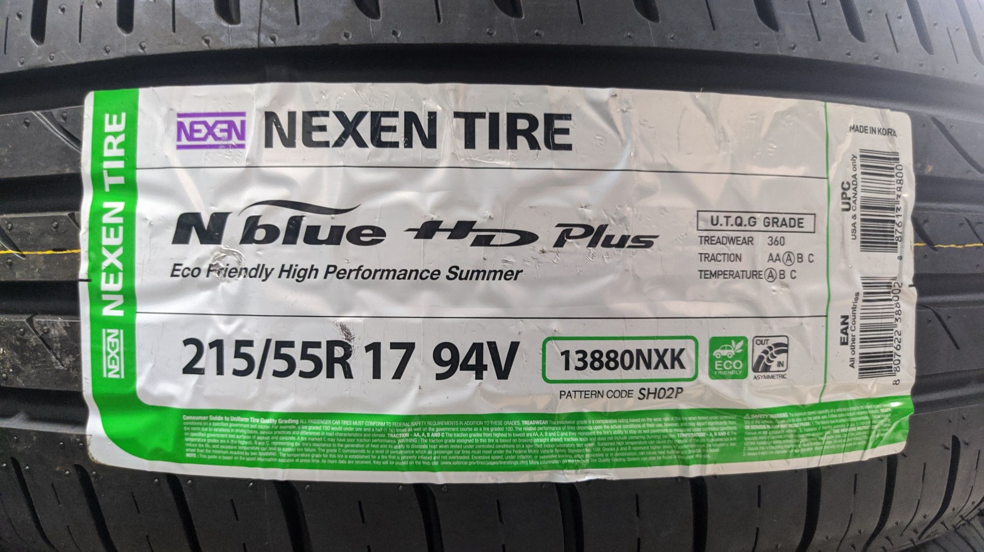 215/55R17 Nexen HD Plus