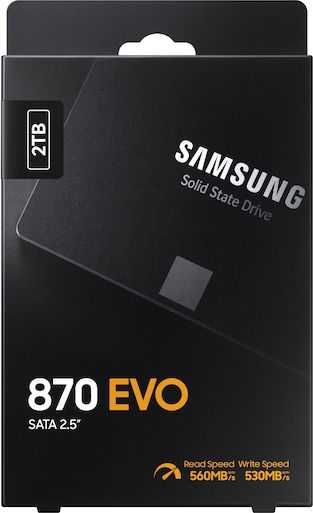 SSD SAMSUNG 870 EVO 2TB MZ-77E2T0B/EU SATA III sigilat nou in cutie