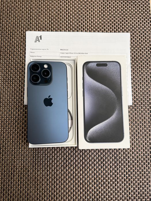 128!ЛИЗИНГ*49лв/м iPhone 15 pro *Blue Titanium айфон 15 про