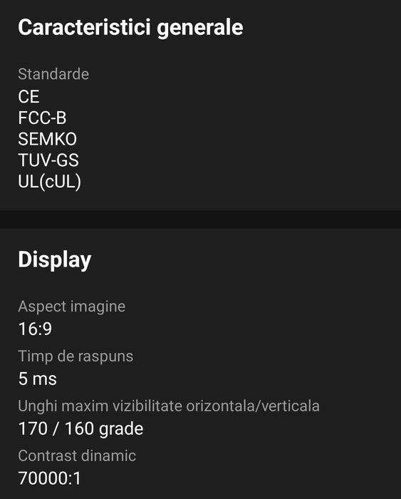 Monitor LCD LG negru