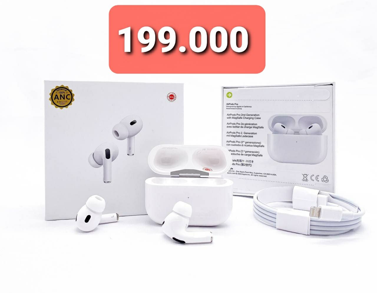 Airpods pro 2 ANC  (SKIDKA-199.000) (bepul dostavka)